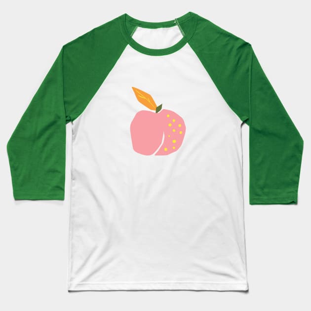 Peachy Days Peach Good Vibes Cute Funny Sarcastic Happy Fun Introvert Silly Inspirational Motivational Gift Baseball T-Shirt by EpsilonEridani